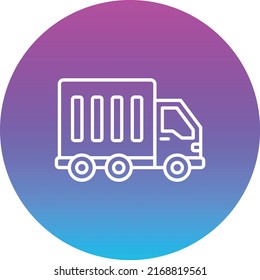Truck vector icon. Can be used for printing, mobile and web applications.