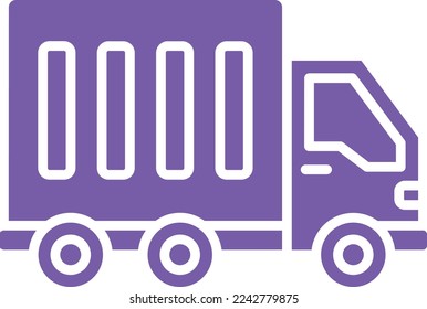 Lkw-Vektorsymbol. Kann für Druck-, Mobil- und Web-Anwendungen verwendet werden.