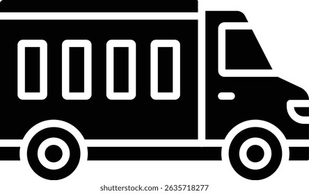 Truck vector icon. Can be used for printing, mobile and web applications.