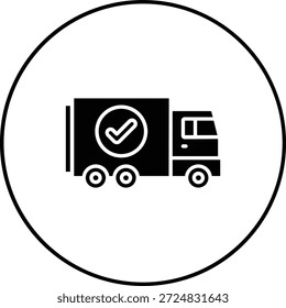 Icono de Vector de camión. Se puede utilizar para aplicaciones de impresión, móviles y de Web.