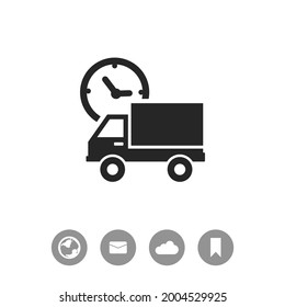 Icono vectorial del camión. Icono de entrega.