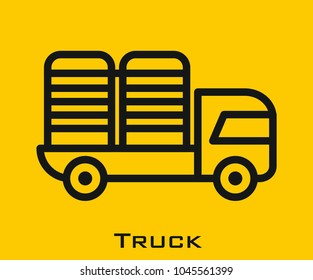 Truck vector icon design