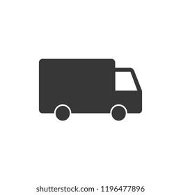 truck vector icon, flat design best vector