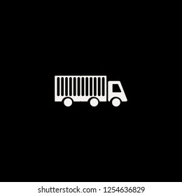 Truck vector icon. flat Truck design. Truck illustration for graphic 