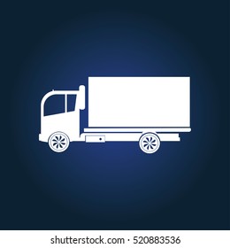 truck vector icon, flat design best vector icon