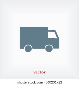 truck vector icon, flat design best vector icon