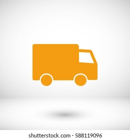 truck vector icon, flat design best vector icon