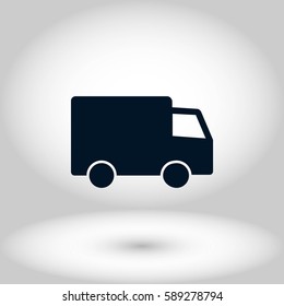 truck vector icon, flat design best vector icon