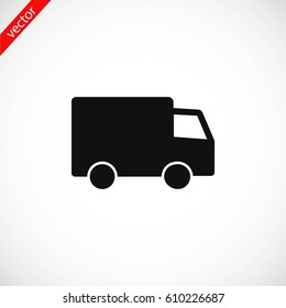 truck vector icon, flat design best vector icon