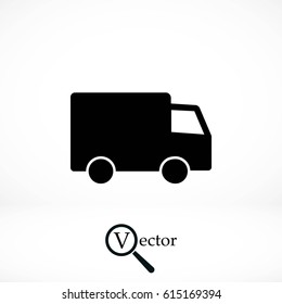 truck vector icon, flat design best vector icon