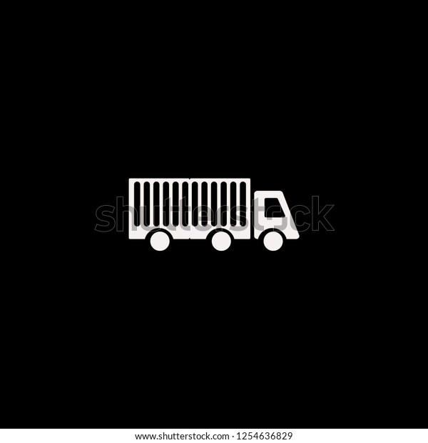 Truck vector icon. flat Truck design. Truck illustration\
for graphic 