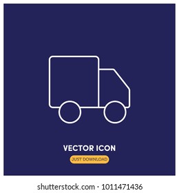 Truck Vector Icon Illustration