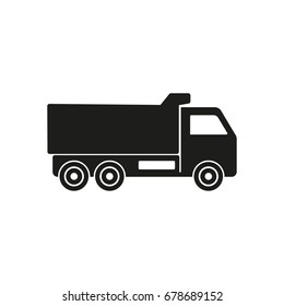 Truck vector icon. Illustration isolated for graphic and web design.