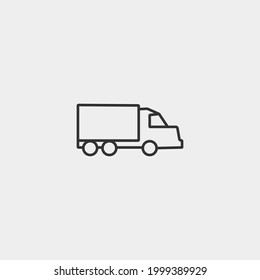 Truck vector icon illustration sign