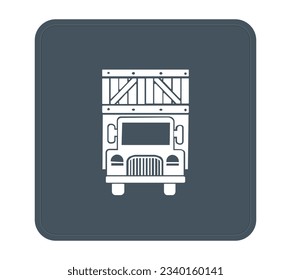 Diseño del Ilustrador de iconos del vector del camión