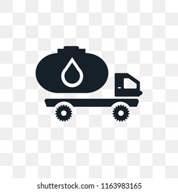 Truck vector icon isolated on transparent background, Truck logo concept