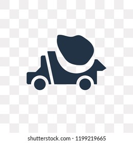 Truck vector icon isolated on transparent background, Truck transparency concept can be used web and mobile