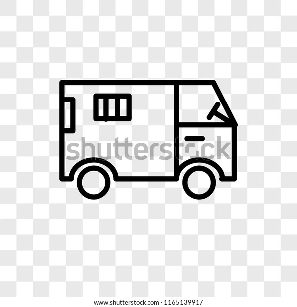 Truck vector icon isolated on transparent\
background, Truck logo\
concept