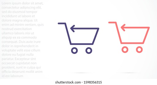 truck vector icon line 10 eps , Lorem ipsum Flat design.Shopping Cart Icon line  , flat design best vector icon line  .Shopping Cart icon, line  flat design best vector  