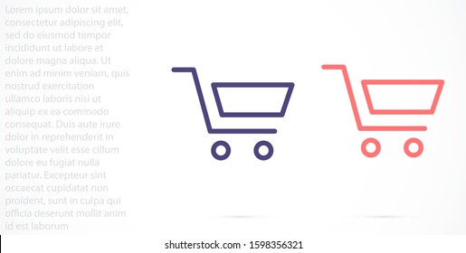 truck vector icon line 10 eps , Lorem ipsum Flat design.Shopping Cart Icon line  , flat design best vector icon line  .Shopping Cart icon, line  flat design best vector  