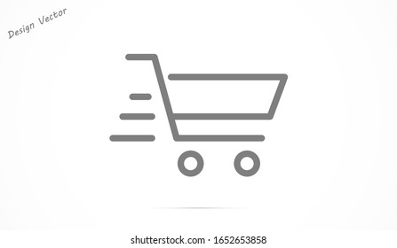 Icono vectorial de coche línea 10 pasos , Lorem ipsum Diseño plano.Línea Icono de carro de compra , diseño plano mejor línea de icono vectorial .Icono de carro de compra, mejor diseño plano línea vector  