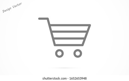 Icono vectorial de coche línea 10 pasos , Lorem ipsum Diseño plano.Línea Icono de carro de compra , diseño plano mejor línea de icono vectorial .Icono de carro de compra, mejor diseño plano línea vector  