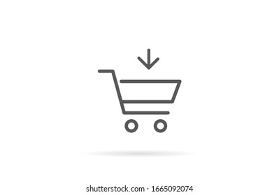 Icono vectorial de coche línea 10 pasos , Lorem ipsum Diseño plano.Línea Icono de carro de compra , diseño plano mejor línea de icono vectorial .Icono de carro de compra, mejor diseño plano línea vector