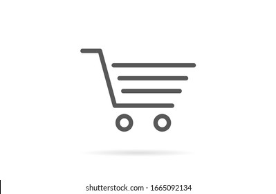 LKW-Vektorillustration Icon Linie 10 eps , Lorem ipsum Flachbild-Flachbild-Design.Warenkorb-Linie , flaches Design, beste Vektorillustration Icon Linie .Einkaufswagen Symbol, Linie Wohnung Design beste Vektorillustration