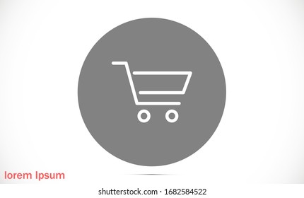 Icono vectorial de coche línea 10 pasos , Lorem ipsum Diseño plano.Línea Icono de carro de compra , diseño plano mejor línea de icono vectorial .Icono de carro de compra, mejor diseño plano línea vector