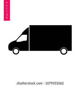 Truck vector icon, logo