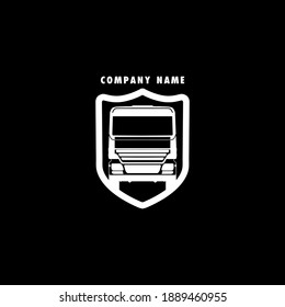 truck vector icon logo design template
