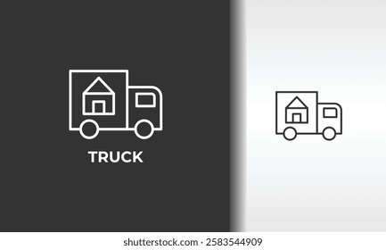 Truck Vector, Icon Or Logo Sign Isolated Symbol Illustration