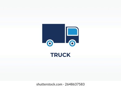 TRUCK vector, icon or logo sign isolated symbol illustration