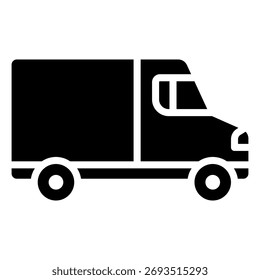 Truck vector icon. Lorry illustration sign. Autotruck symbol or logo.