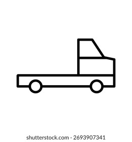 Truck vector icon. Lorry illustration sign. Autotruck symbol or logo.