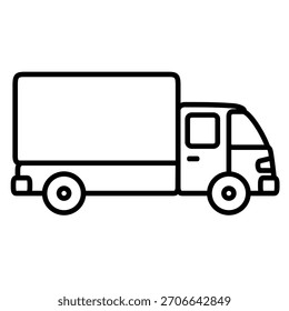 Truck vector icon. Lorry illustration sign. Autotruck symbol. Transportation logo. Delivery web icons.