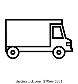 Icono de Vector de camión. Cartel de ilustración de camión. Símbolo de autocamión. Logotipo del Transporte. Iconos web de entrega.