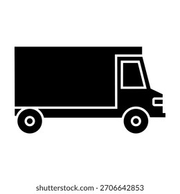 Icono de Vector de camión. Cartel de ilustración de camión. Símbolo de autocamión. Logotipo del Transporte. Iconos web de entrega.