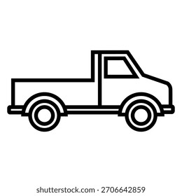 Ícone de vetor de caminhão. Sinal de ilustração do caminhão. Símbolo Autotruck. Logotipo do transporte. Ícones da Web de entrega.