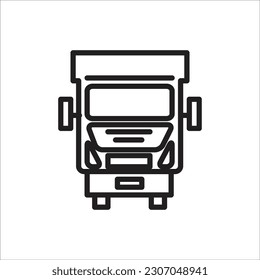 truck vector icon new line