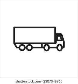 truck vector icon new line