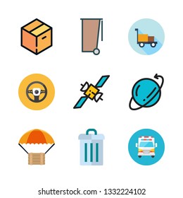 truck vector icon set