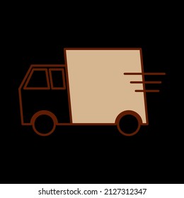 truck vector icon sign symbol. isolated graphic illustration