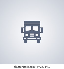 Truck vector icon, Transport vector icon