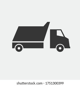 truck vector icon transport cargo truck