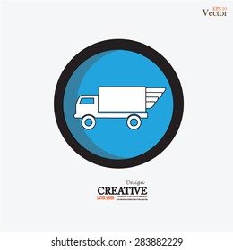truck vector icon .Transport icons.transportation vector illustration 