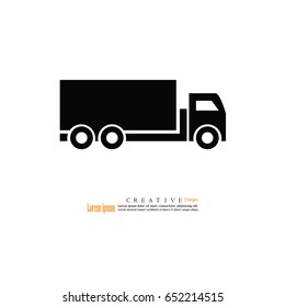 truck vector icon .transportation. vector illustration.