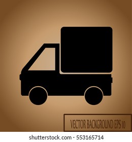 truck vector icon. Van car