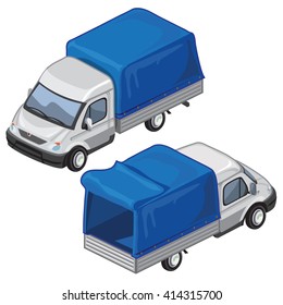 Truck. Vector illustration.