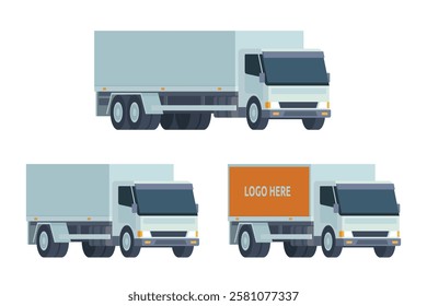 Truck Vector Illustration. Editable Element for Easy Customization